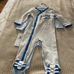 NFL Baby Detroit Lions Pajamas 2-Pieces Size 6-9M